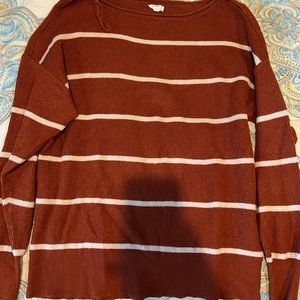 Orange stripped sweater